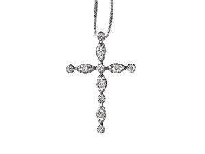 5012 - Collana in oro bianco e diamanti naturali