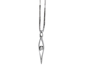 5034 – Collana fantasia in oro bianco e diamanti naturali