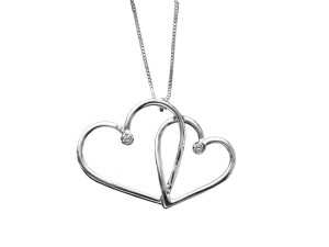 5041 - Collana in oro bianco e diamanti naturali