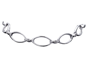 5992 - Bracciale in oro bianco e diamanti naturali