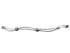 5996 - Bracciale in oro bianco e diamanti naturali